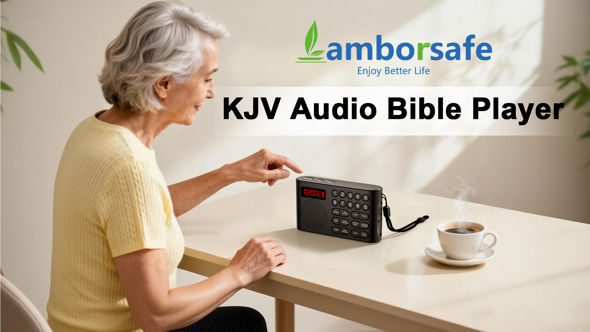 Amazon.com: Lamborsafe KJV Audio Bible Player for Seniors & Blind