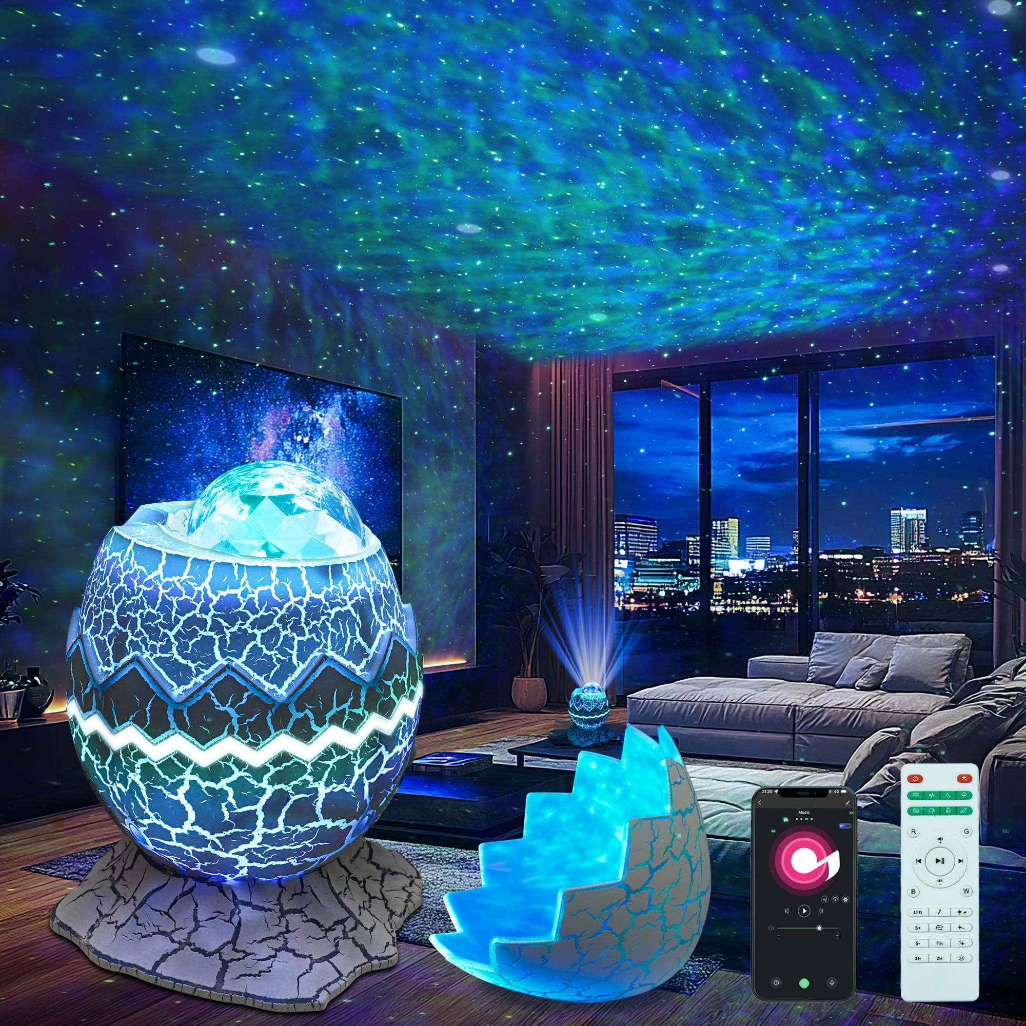 Galaxy Projector for Bedroom, 15 Color Nebula Star Projector with
