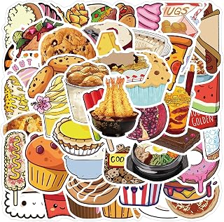 50Pcs Cute Stickers, Water Bottle Sticker Waterproof, Vinyl Laptop Stickers Pack, Classroom Prizes for Students,Treat