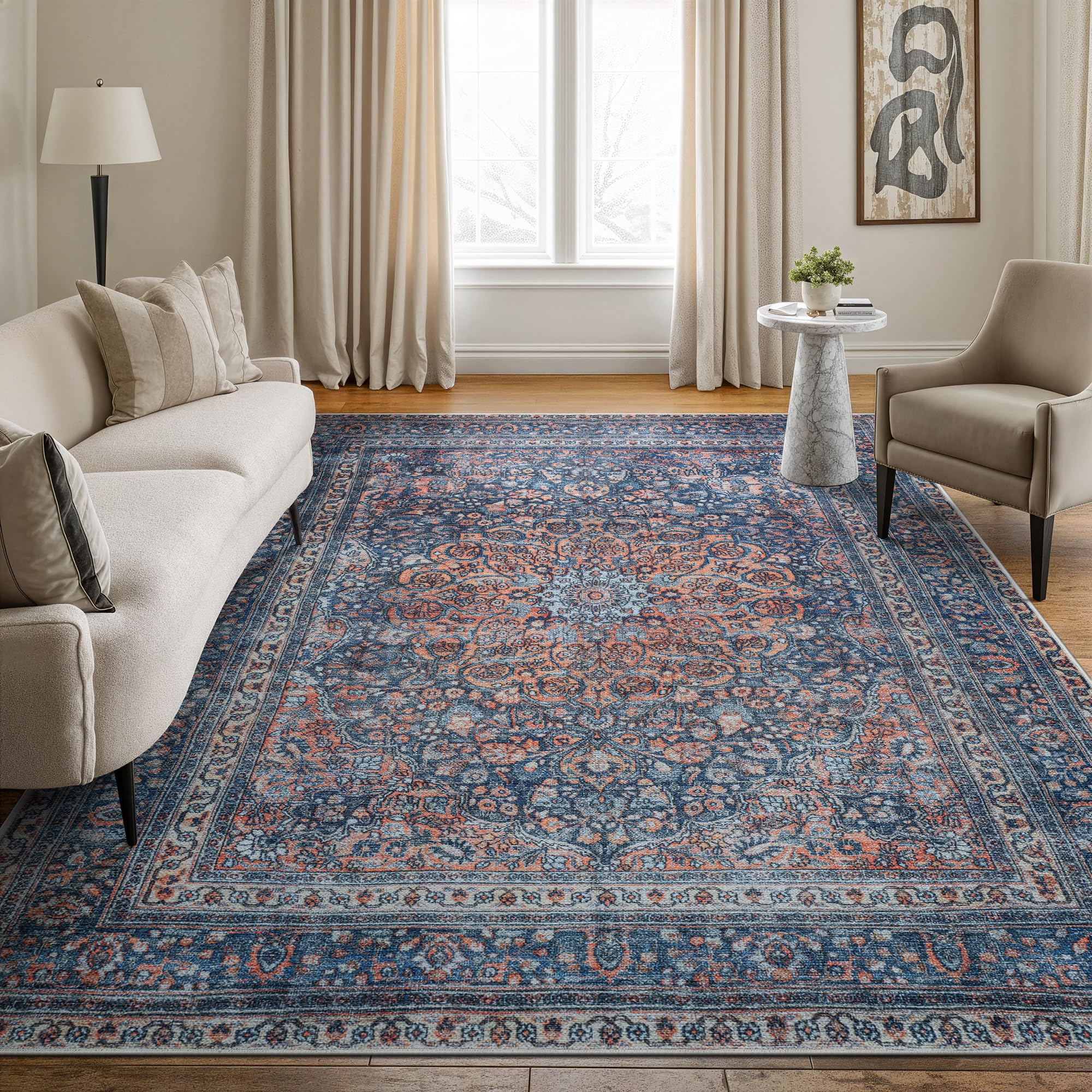 Amazon.com: Bloom Rugs Washable Non-Slip 8' x 10' Rug - Multicolor