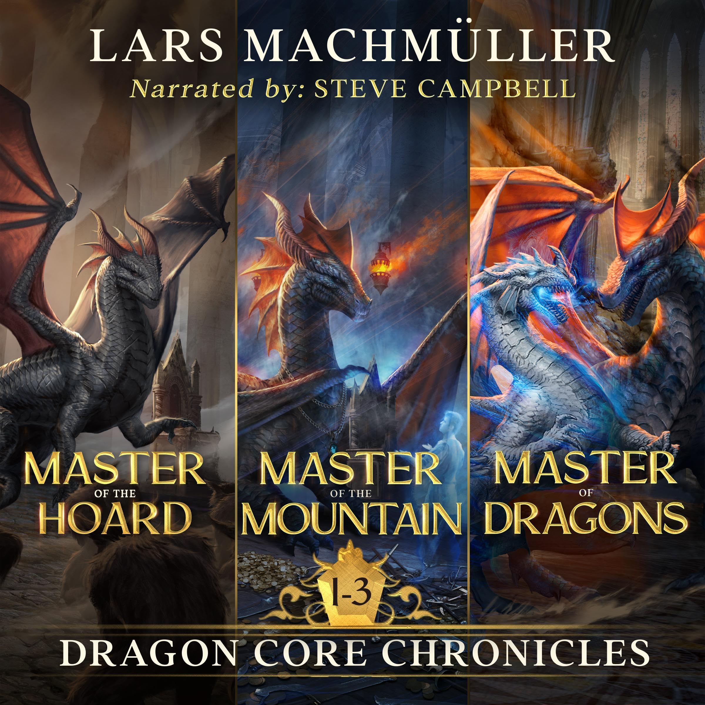 Cover art for Dragon Core Chronicles Omnibus, Books 1-3