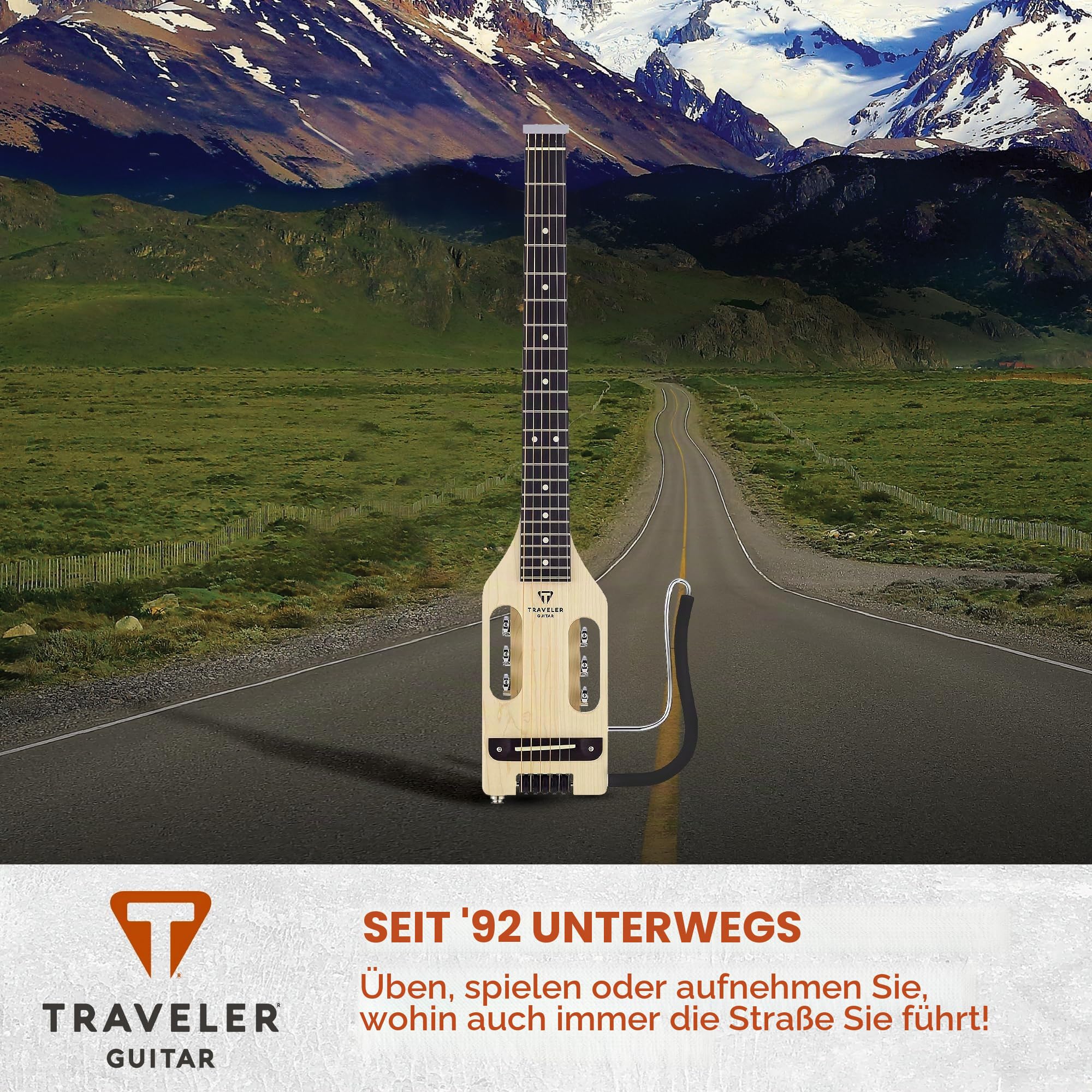 Traveler Guitar Ultra-Light, akustisch-elektrische Gitarre, Ahorn (ULA MPS)