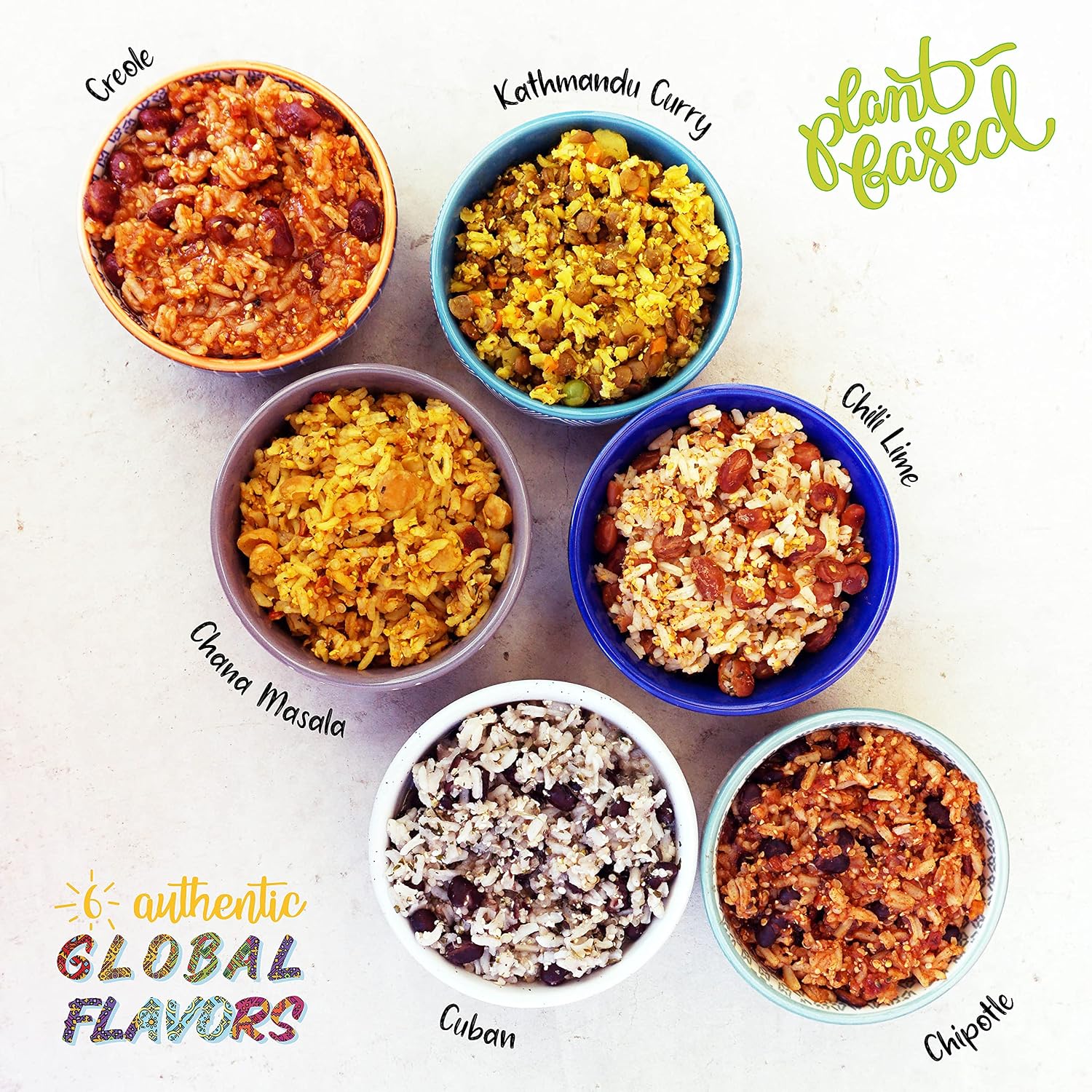 Chef Soraya Multi Flavor 6 Pack - Plant Based, Vegan, Macro Meal