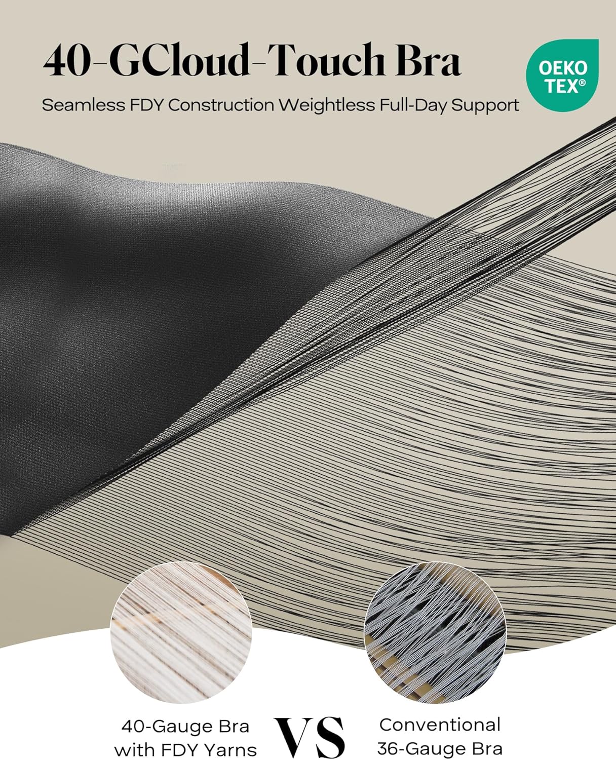 COMFELIE Wireless Bra Comfy Seamless Pullover Bra Soft Buttery Smooth Everyday Bralette Adjustable Cami Sleep Bras - Image 4