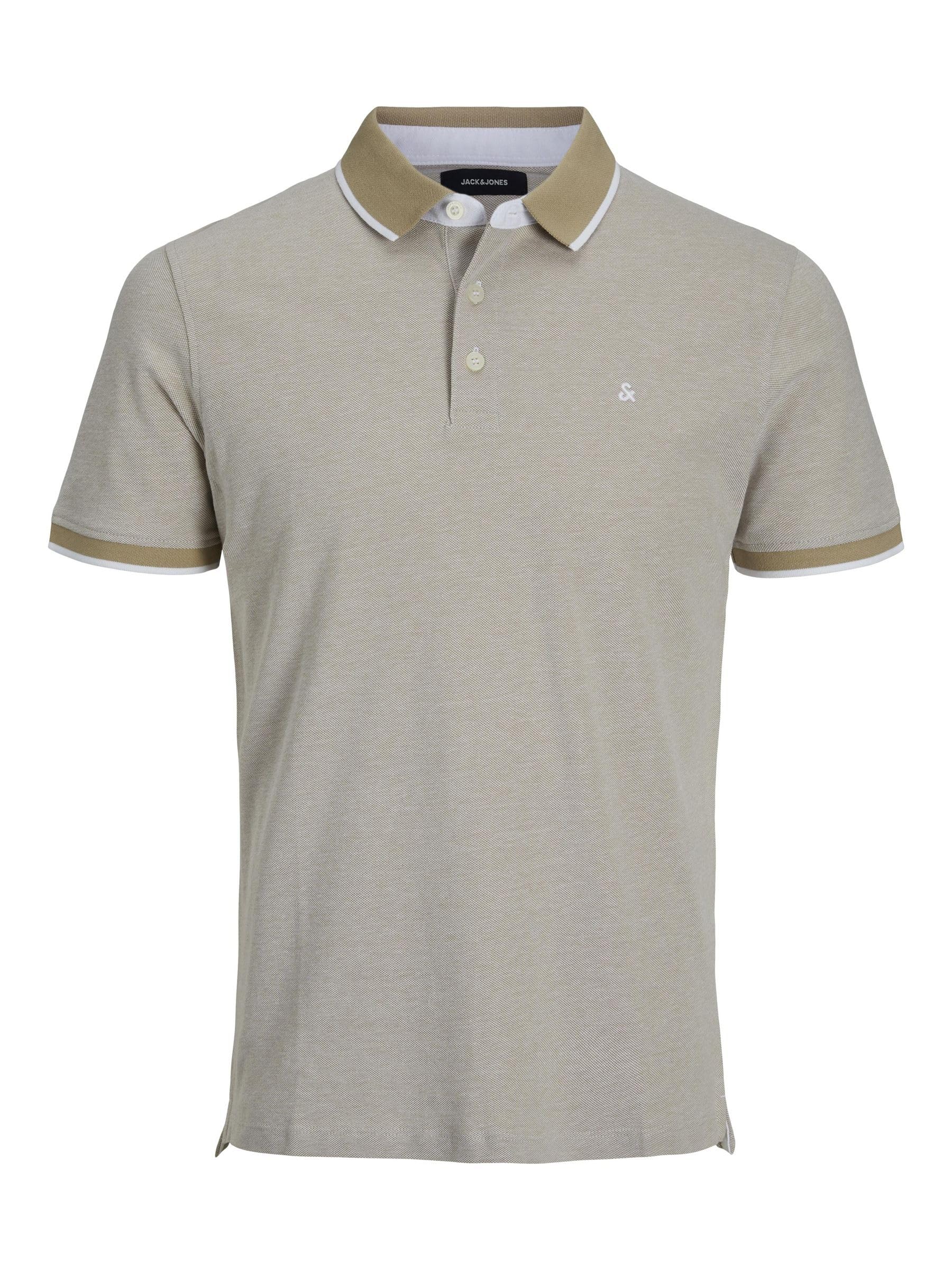 Jack & Jones Jjepaulos Polo Ss Noos Maglietta, Beige, Xxl Uomo-image