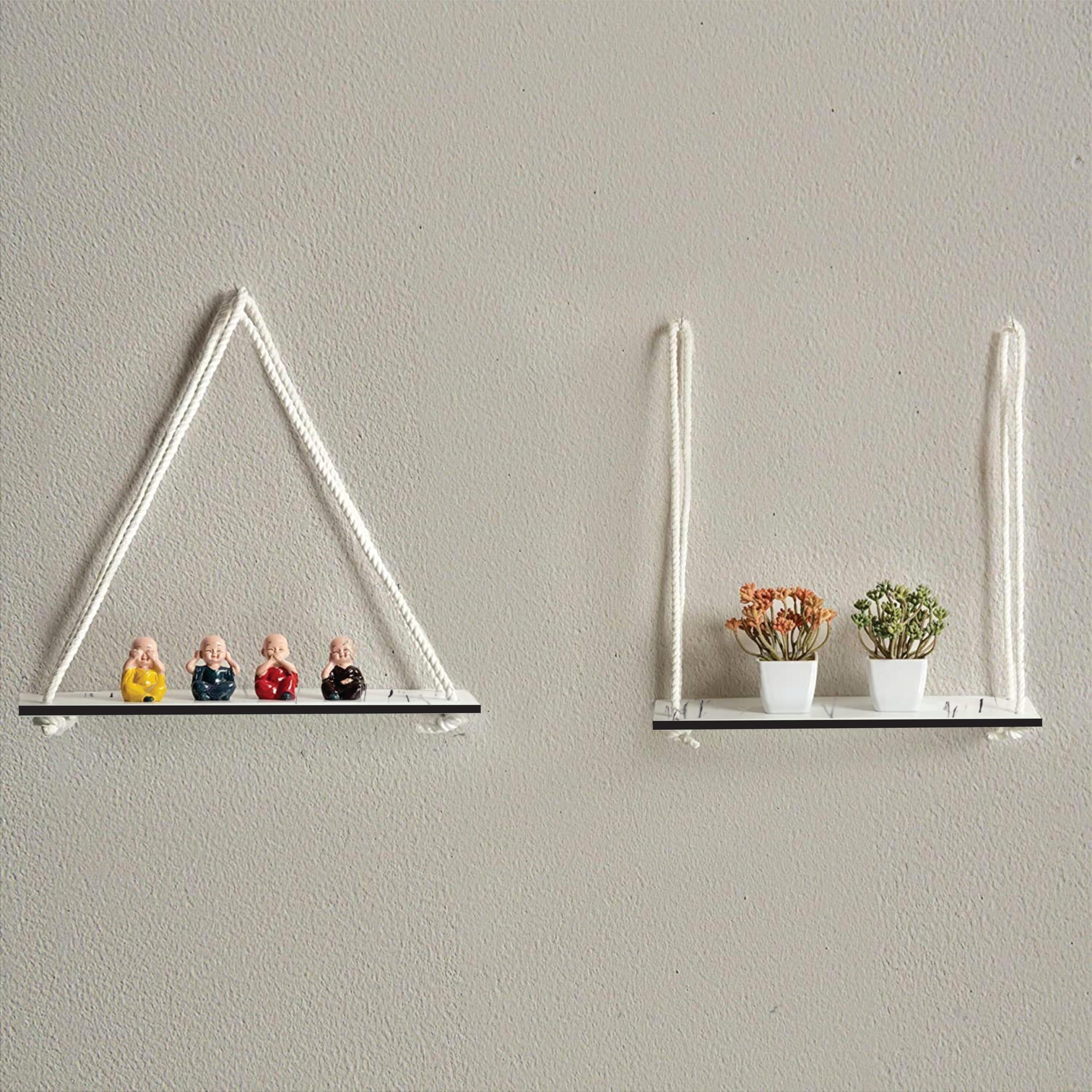 Dime Store Wall Decor Wall Hanging Wall Shelves for Living Room Bedroom Home Decoration Rack for Storage (Standard - Pack of 2, White) (B0CLS1ZQ7S) Amazon Price History, Amazon Price Tracker