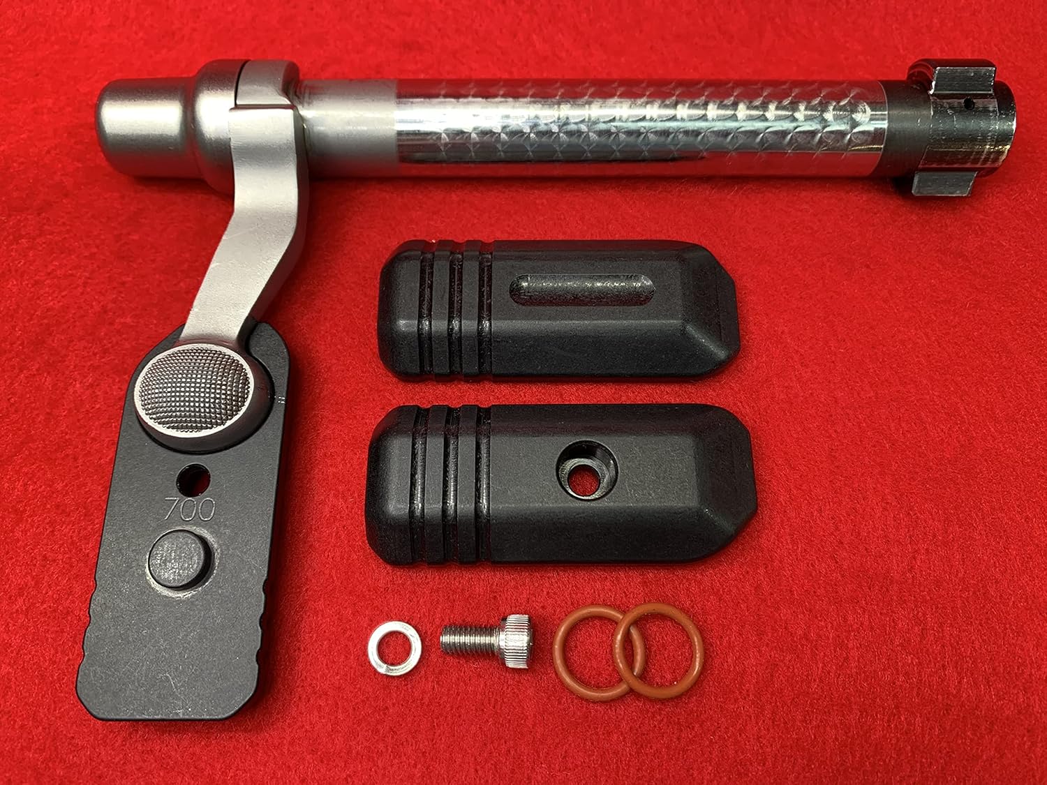 Billet Aluminum Bolt On/Clamp On Bolt Action Knob Extension Handle for Remington 700 Bolt Action Rifle (Competition Version) Type #2