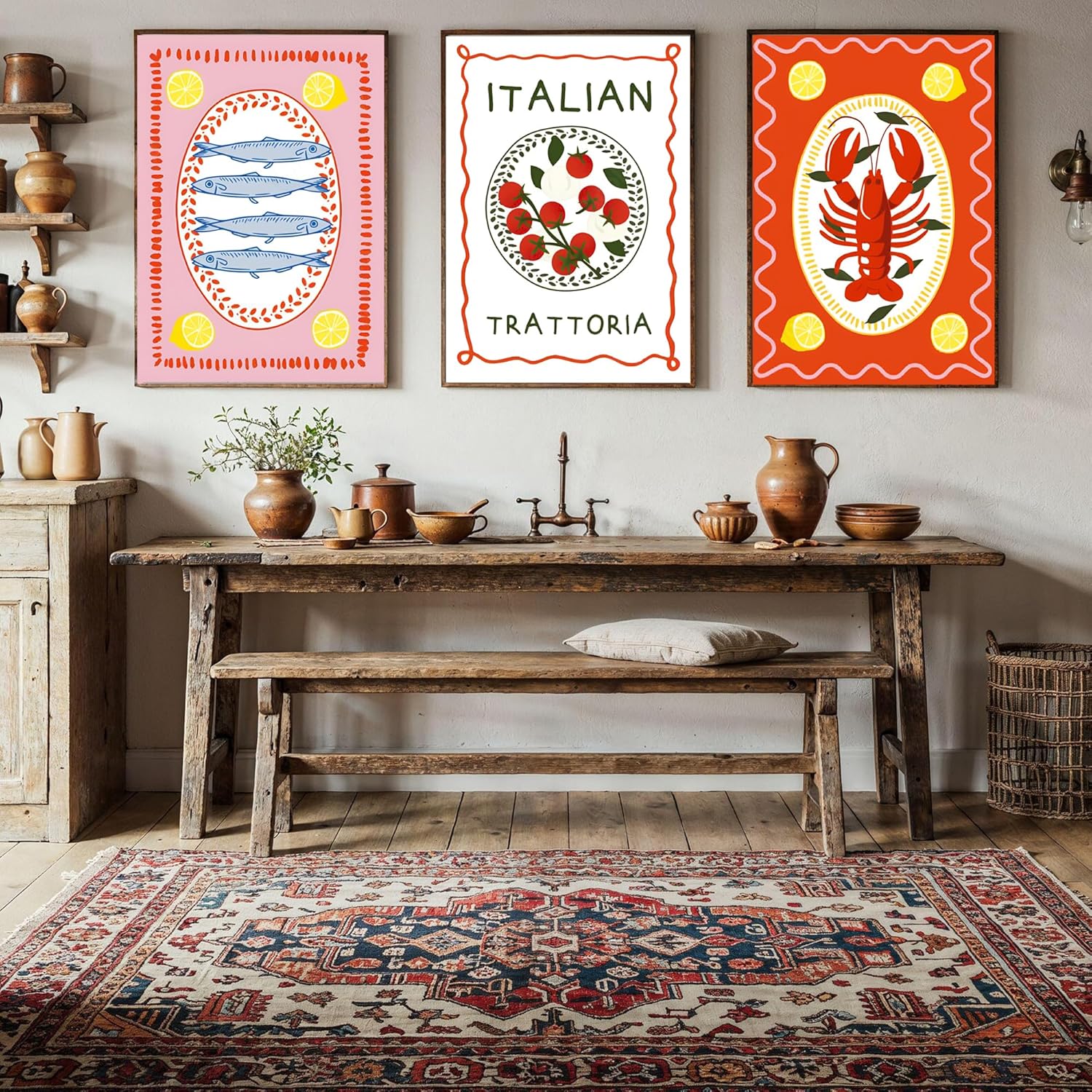 F.NIMAGOP 6 Packs Kitchen Paint by Numbers for Adults Beginners,Fruit DIY Acrylic Oil Painting Paint by Numbers Kits on Canvas,Adult Paint by Number Kits Drawing Paintwork for Home Decor 7.8x11.8inch