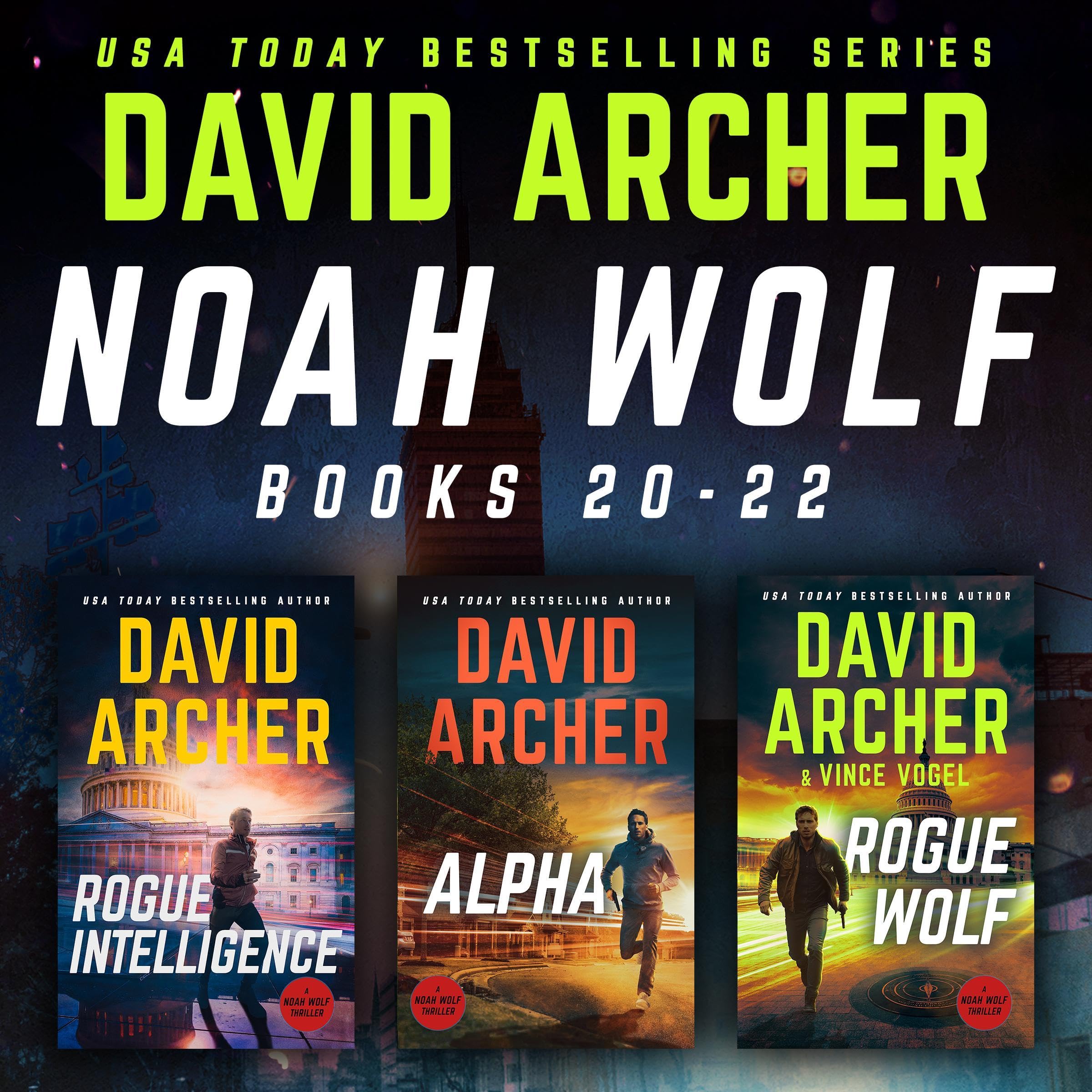 Cover art for Noah Wolf Series, Books 20-22