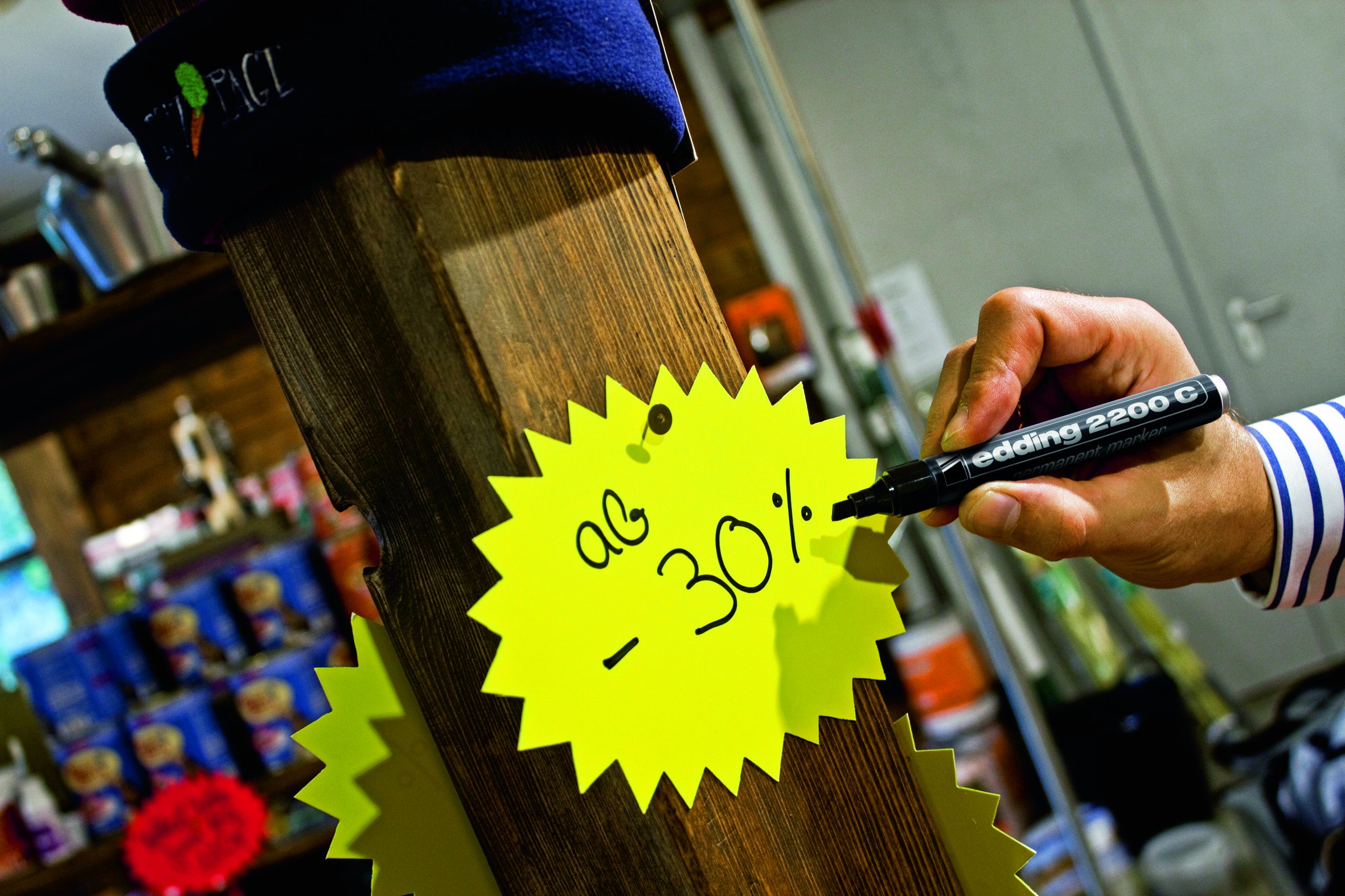 Marqueur Permanent Pointe Biseautée Encre Indélibile Noire