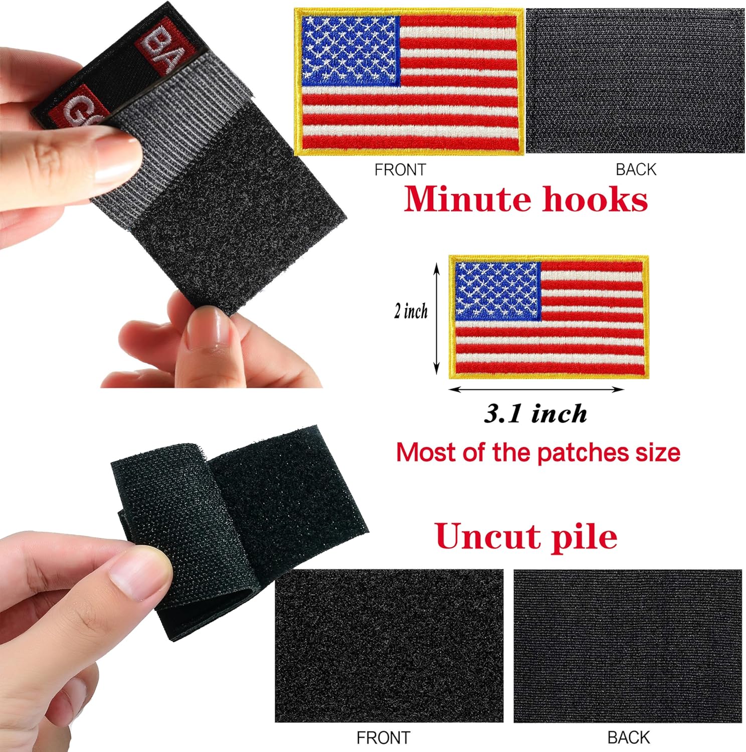 Tactical Morale Embroidered Patch,20pcs Military Funny Slogan Hook and Loop Patches for Cap,Bag,Backpack,Hat,Helmet,Dog Harness,Gear,Uniform,Motorcycle Biker Vest