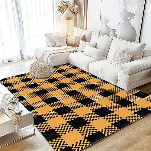 Miniatura 8 de Alfombras de Área 5x7 Flor Rosa con Mariposa Alfombra Lavable Alfombra de Sala de Estar Suave Antideslizante Alfombra Delgada Interior Piso Flor de