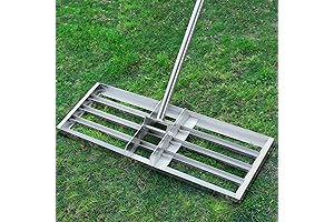 30x10 Inches Stainless Steel Adjustable Lawn Leveling Rake
