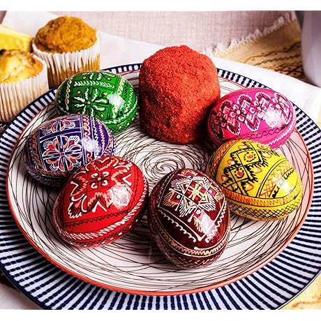 Pisanki Easter Eggs: 6 Decorative Wooden Ukrainian Treasures for Spring Decor