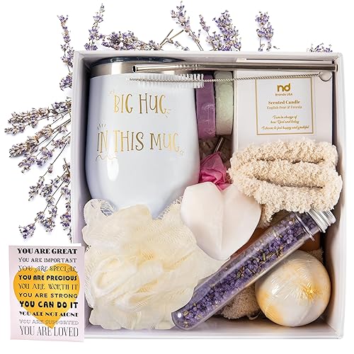 Regalos de cuidado personal para mujeres, paquete de cuidado de cumpleaños, Get Well Soon Relaxing Spa Gift Busket Thinking of You Set de regalo