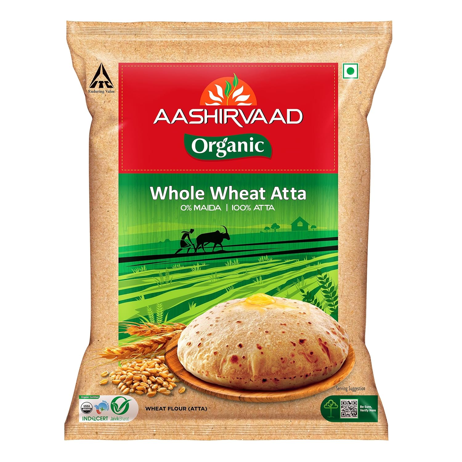 Nature’s Superfoods Aashirvaad Organic Atta, 5kg Nature’s Superfoods Aashirvaad Organic Atta, 5kg