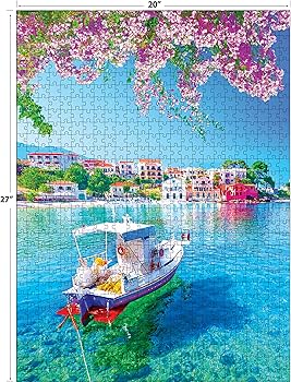 Amazon.com: RoseArt - Kodak Premium - Assos Village - 1000 Piece