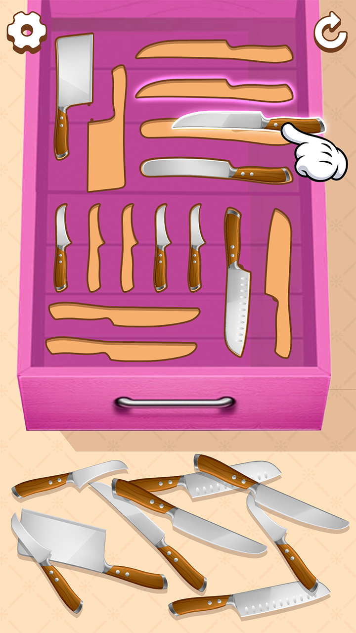 Organize Goods Sorting Games Fill the Makeup Organizer Game Beauty