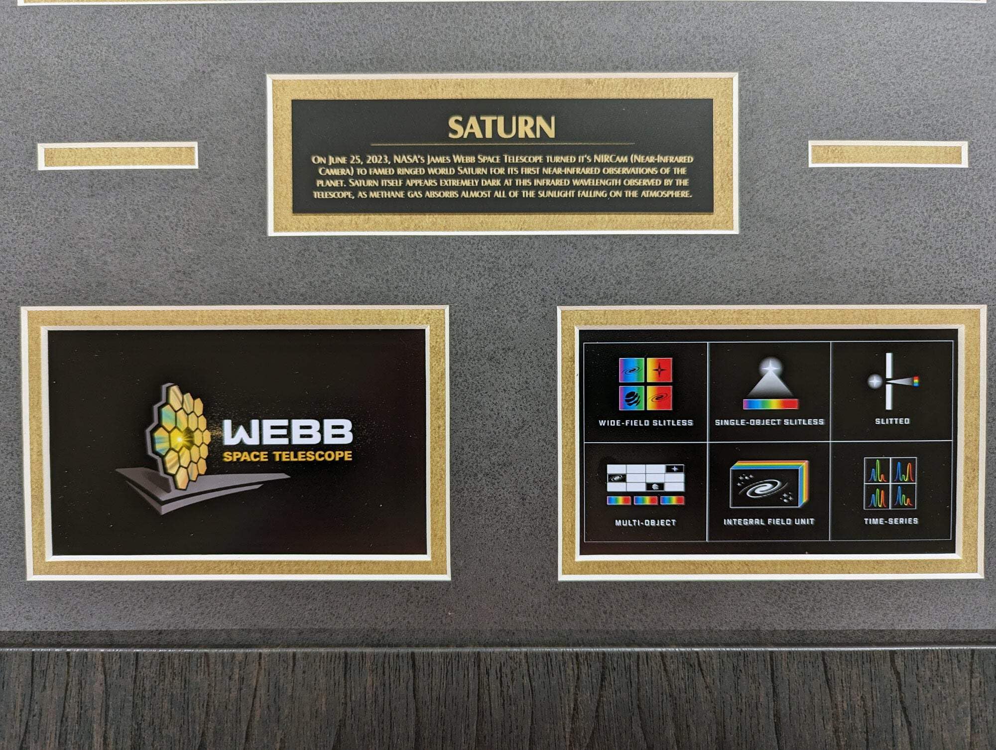 Boxed Memories Saturn - James Webb Telescope - Portrait