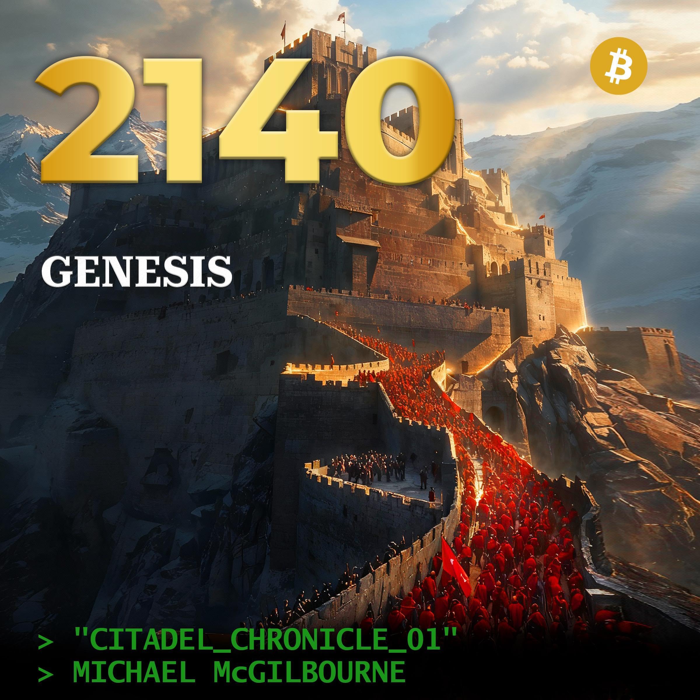 Cover art for Bitcoin 2140 Genesis