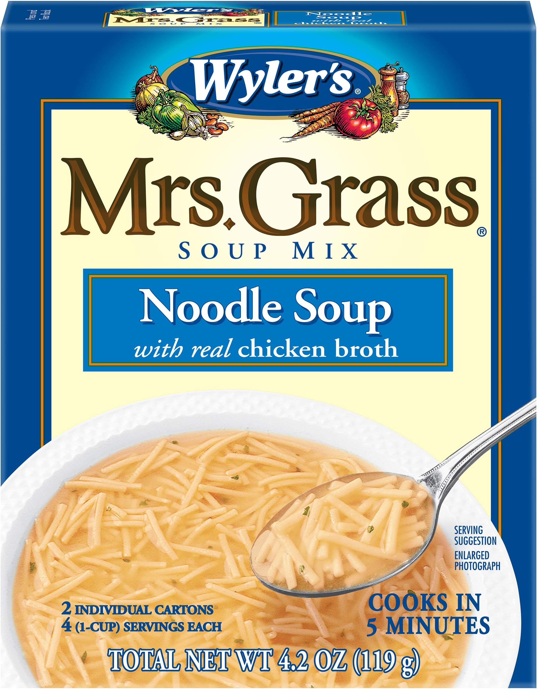 Amazon.com : Mrs Grass Mix Soup Chicken Noodle : Packaged Noodle Soups ...