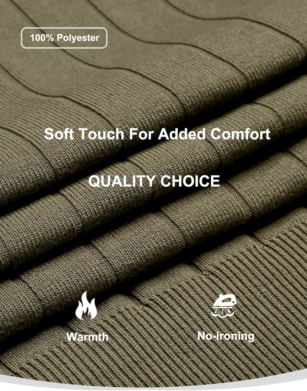 COOFANDY Mens Knit Polo Sweater Long Sleeve Polos Lightweight Casual Dress Pullover Sweaters - Image 4