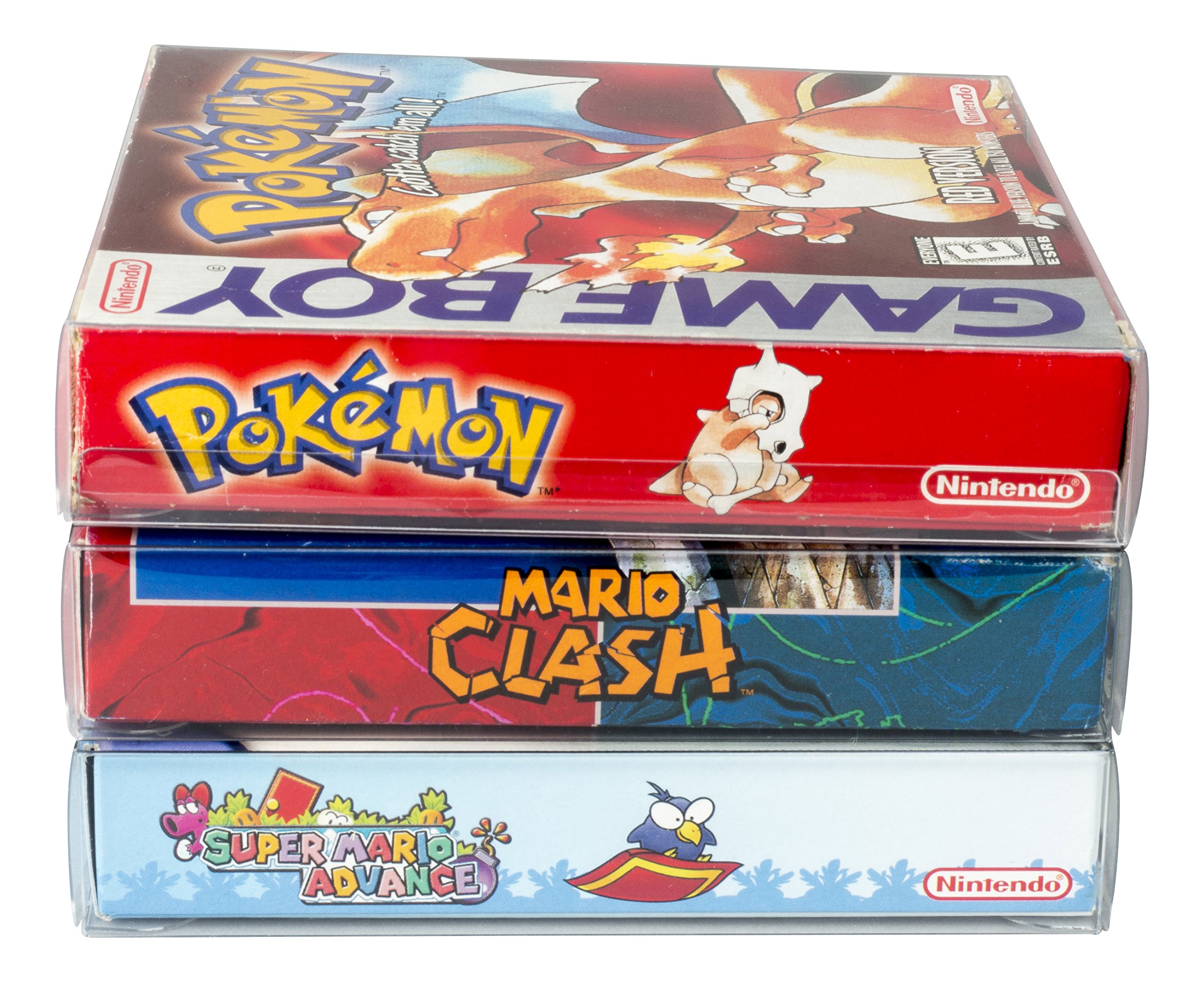 10st Boxed Game Protectors, PET Transparant Cartridge Cover Protector