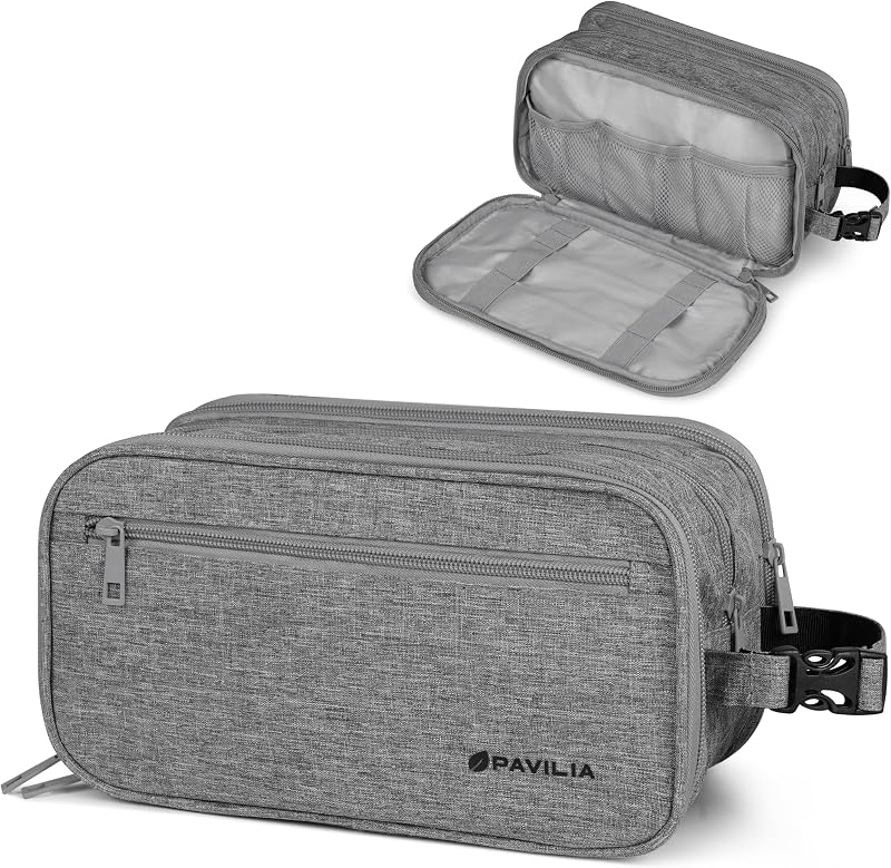 Necessaire de viagem PAVILIA para produtos de higiene e barbear