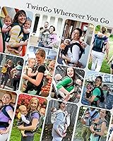 Vista 9 de TwinGo Transportador - Modelo Air - Neutral - Excelente para todas las estaciones - Malla transpirable - Tándem totalmente ajustable o 2 portabebés