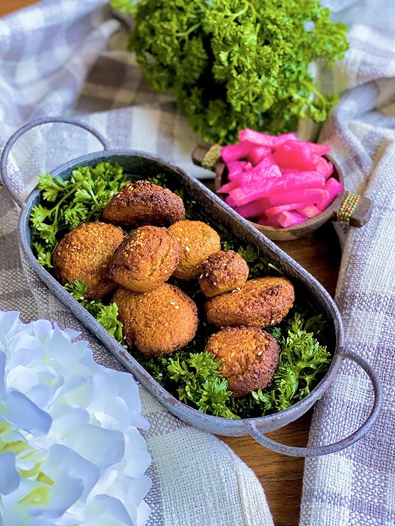 Tazah Falafel Mix 7oz (200g) Delicious Vegetarian Crunch Patties Powder Mix Lebanese Recipe