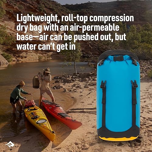 Miniatura 2 de Sea to Summit eVac Bolsa seca de compresión, impermeable, 13 litros, azulejo turco azul