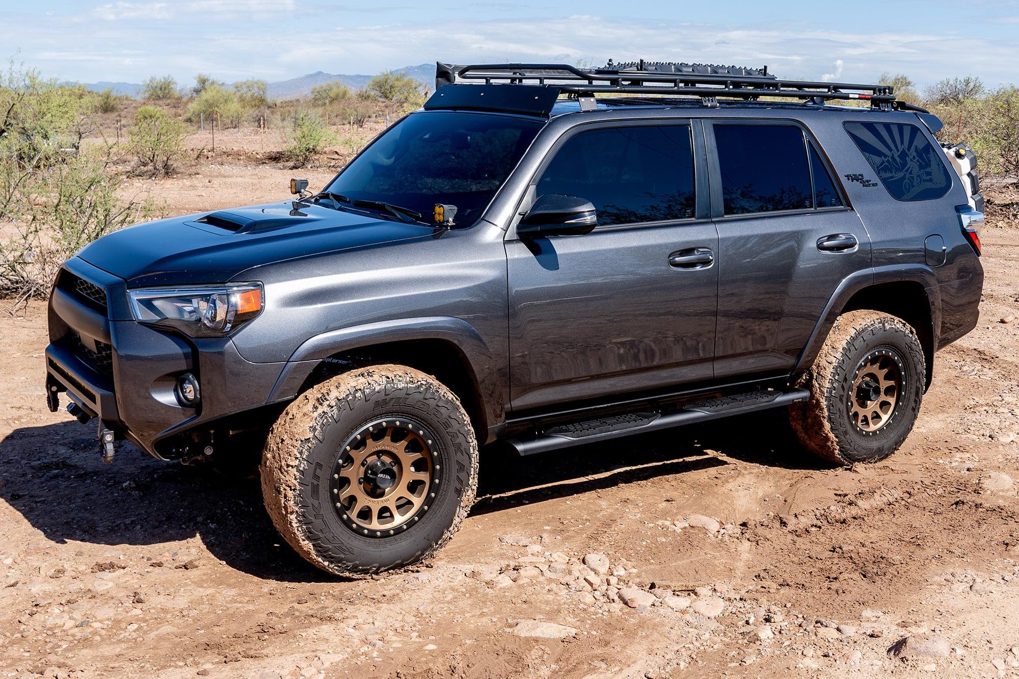 Turmaul Aluminum Running Boards For 2010-2024 Toyota 4Runner – 600 Lb Capacity, Black, No Drill - View #6