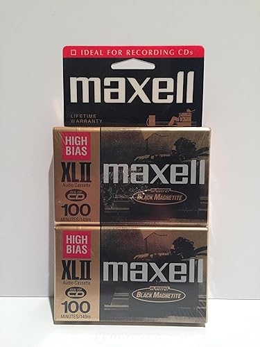 MAXELL Cinta de casete de audio XL II 100 (paquete de 2) (descontinuada por el fabricante)