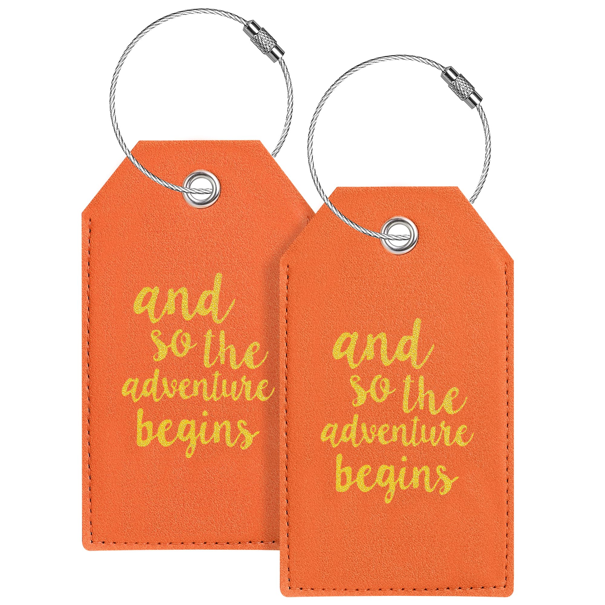 Luggage Tag & Initial Baggage Tags for Suitcases Leather Bag Tags for Backpacks Handbag School Instrument with Name ID Label Travel Essentials, Unique