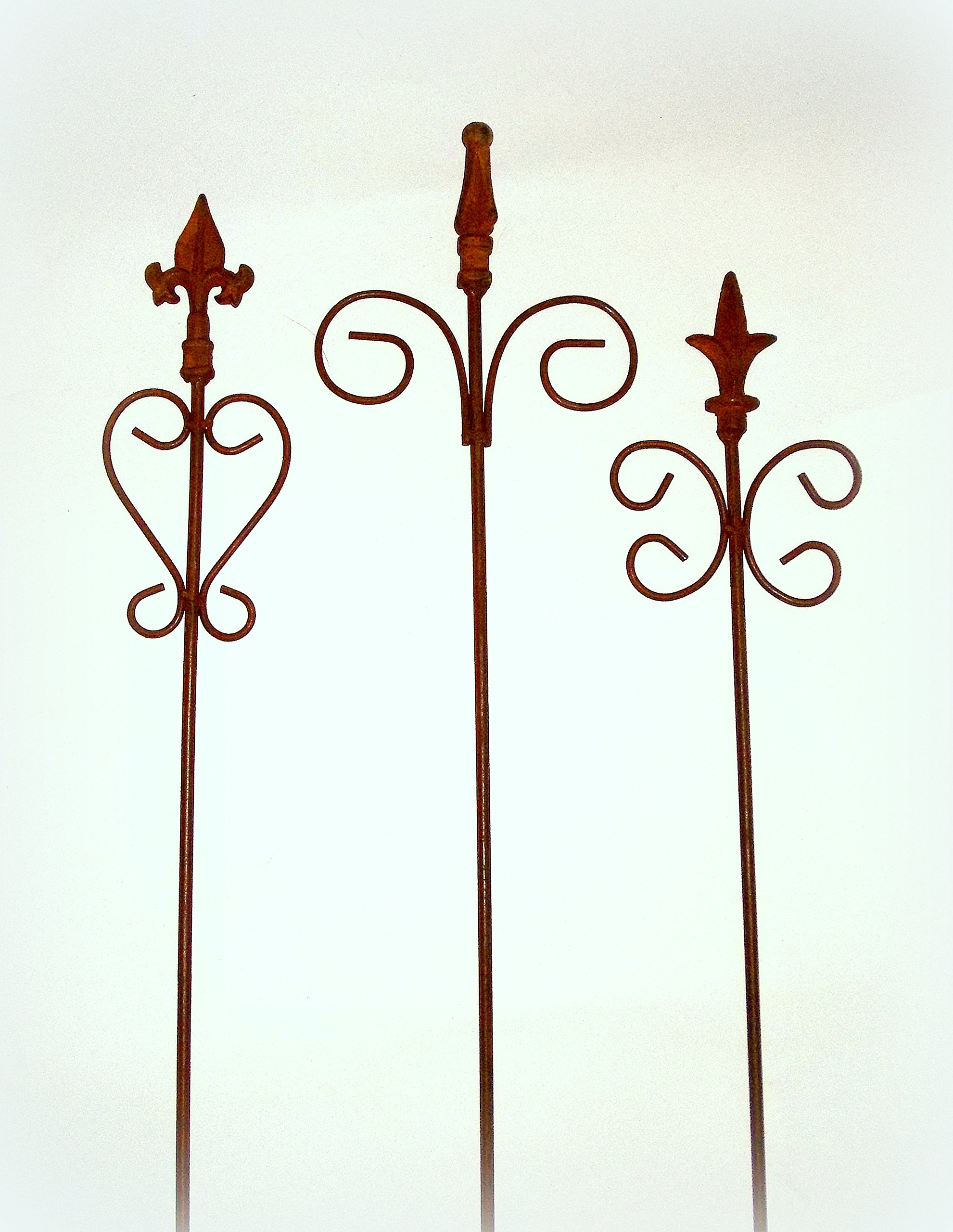 Clous de jardin en fonte PO 60 cm, piquets traditionnels