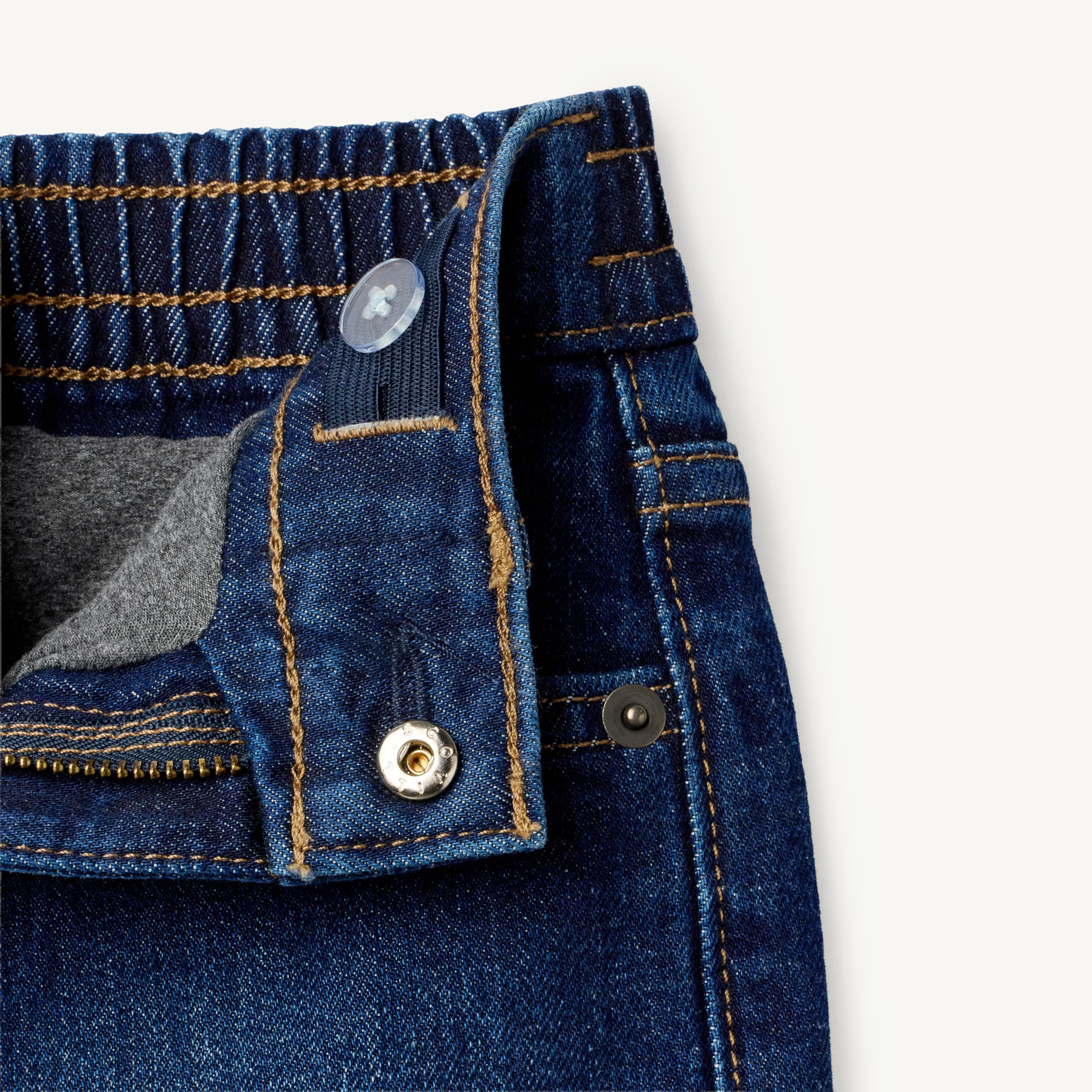 Amazon Essentials Falda-Pantalón Vaquera Corte Estándar Elasticidad Media Niñas