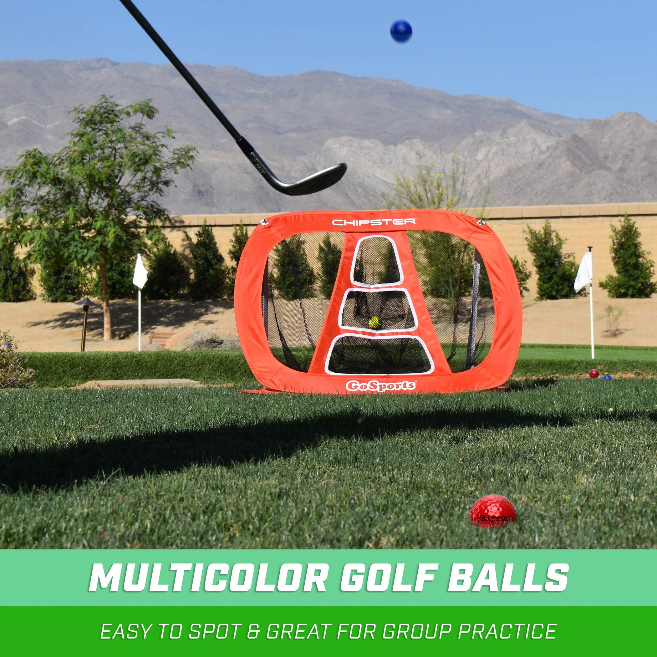 GoSports - Pelotas de Golf Multiusos para Jugar o Practicar | Elige 16 o 32 Paquetes con Bolsa de Mano