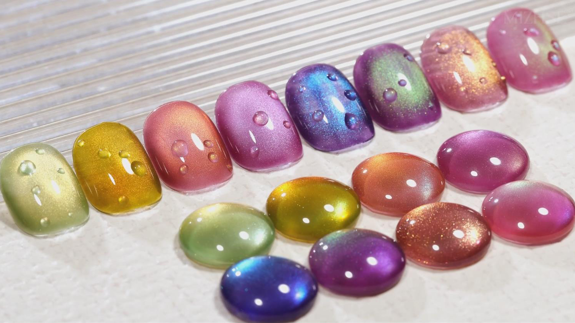 Amazon.com : MIZHSE Cat Eye Gel Nail Polish, Fruit Colors Magnetic