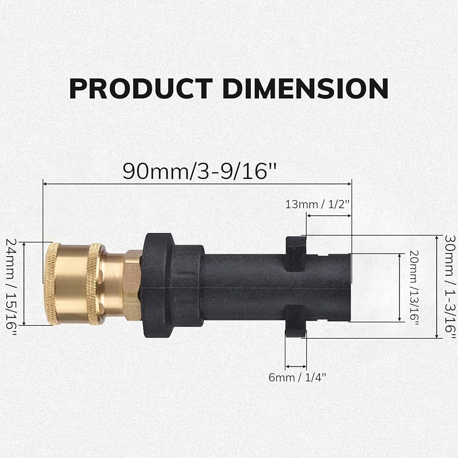 Hochdruckreiniger Drehgelenk-Adapter 35,6 Cm Mit Schnellkupplung - 240° Schwenkbar Für Schwer Erreichbare Stellen