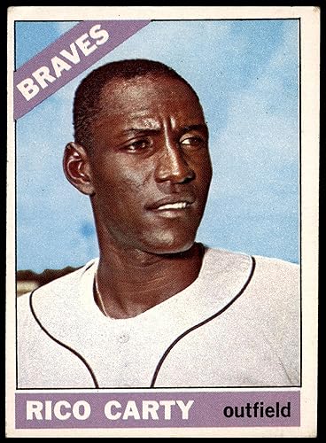1966 Topps # 153 Rico Carty Atlanta Braves (Baseball Card) VG Braves