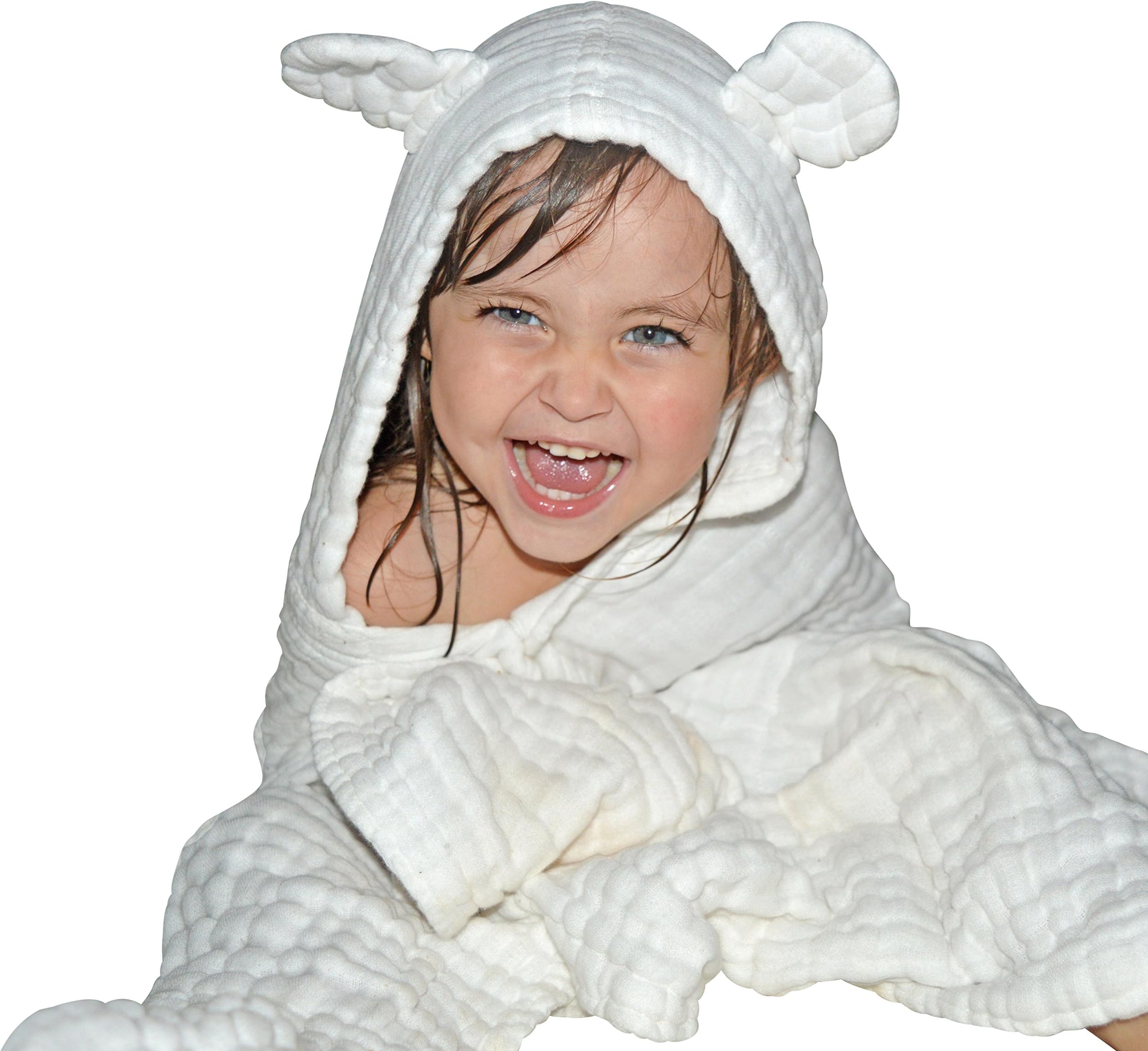 Baby Hooded Towel for Kids - Best for Keeping Baby Dry and Warm, Ultra Soft and Absorbent Hooded Bath Towels - Large Size 42"x28", Ideal Baby Towels for Girls and Boys