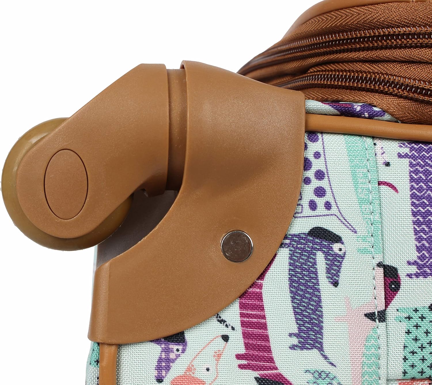 Lily Bloom Luggage 3 Piece Softside Spinner Suitcase Set Collection (Totally Paw Some) - Image 7