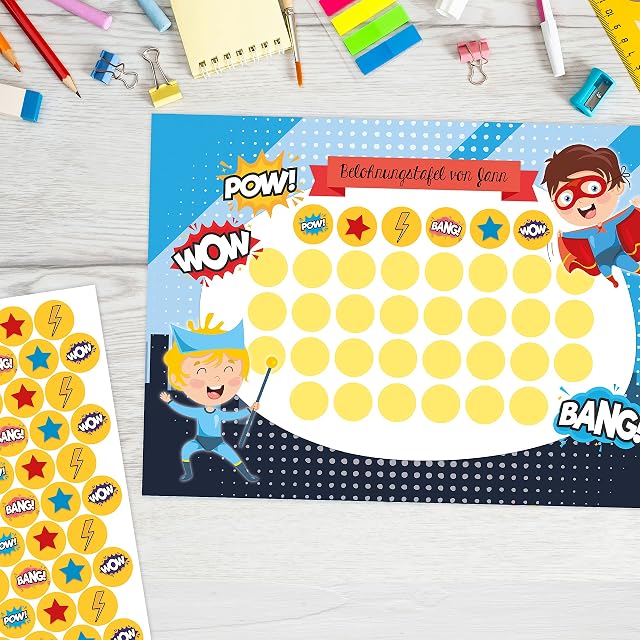 Foto 5 de 5 de Juego de tablero de recompensas para niños como bloc de notas desprendibles 10 hojas - Concepto motivador