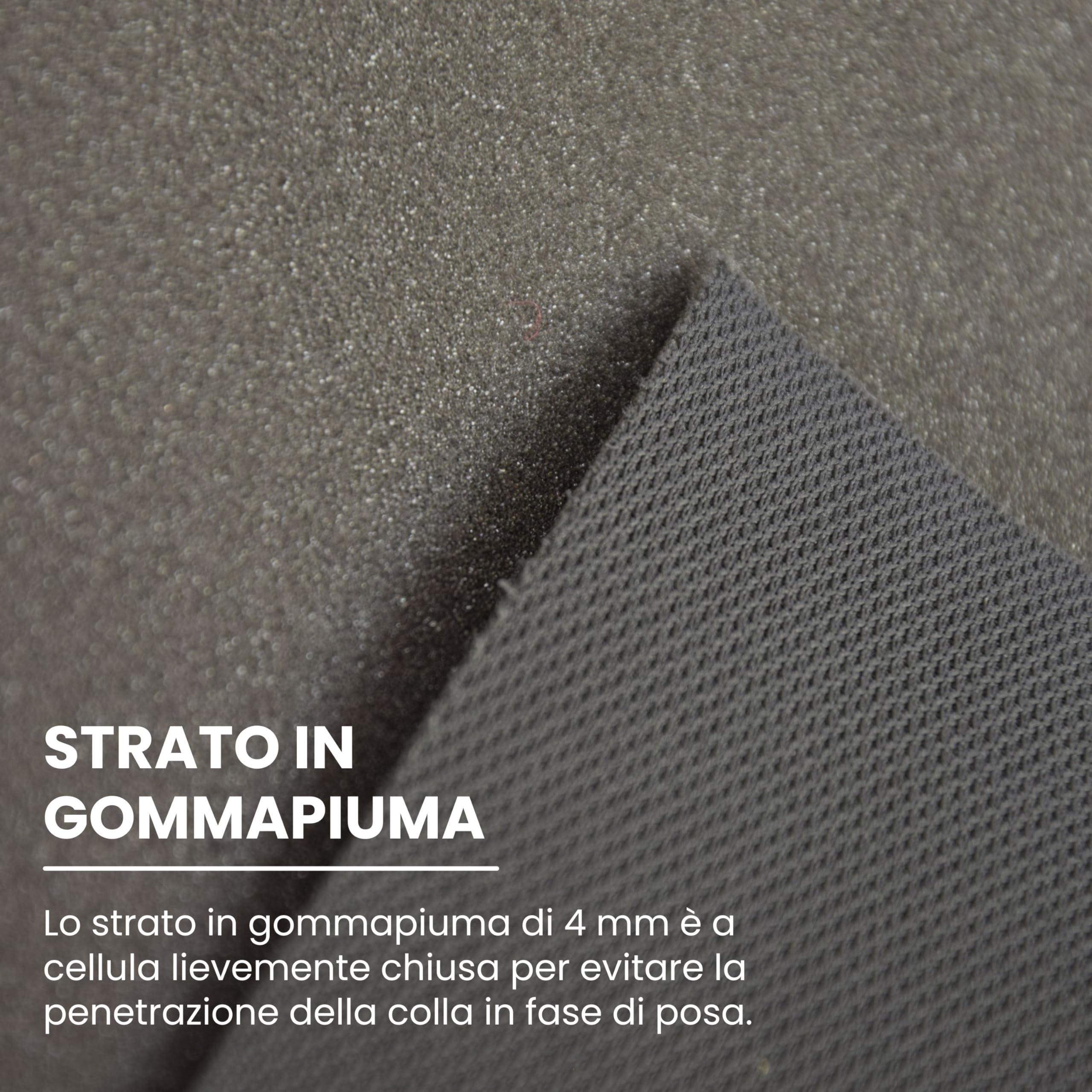 TENDAGGIMANIA Kit de tela para el techo del coche, con pegamento en spray, pincel para altas temperaturas, reparación de lona para techo de coche, interior, tapicería para coche (3 m + 2 colas de