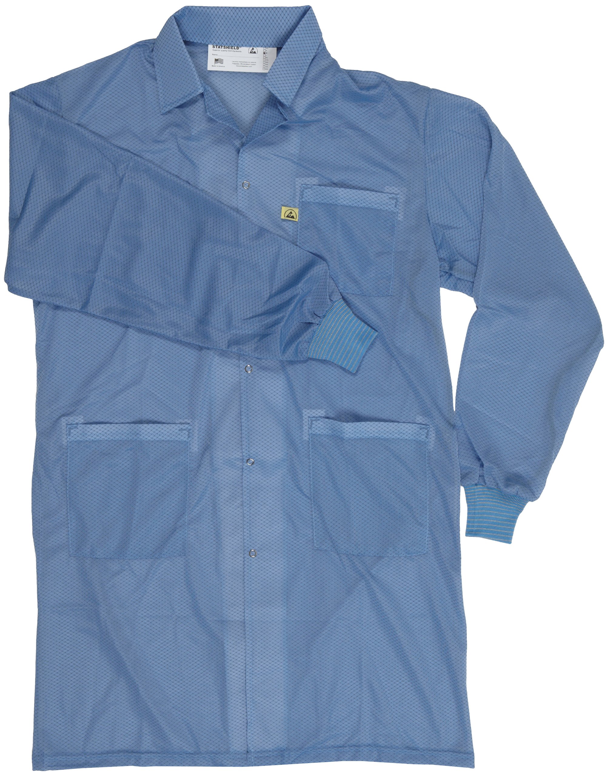 DESCO 73614 Smock Statshield Labcoat with Cuffs, 40