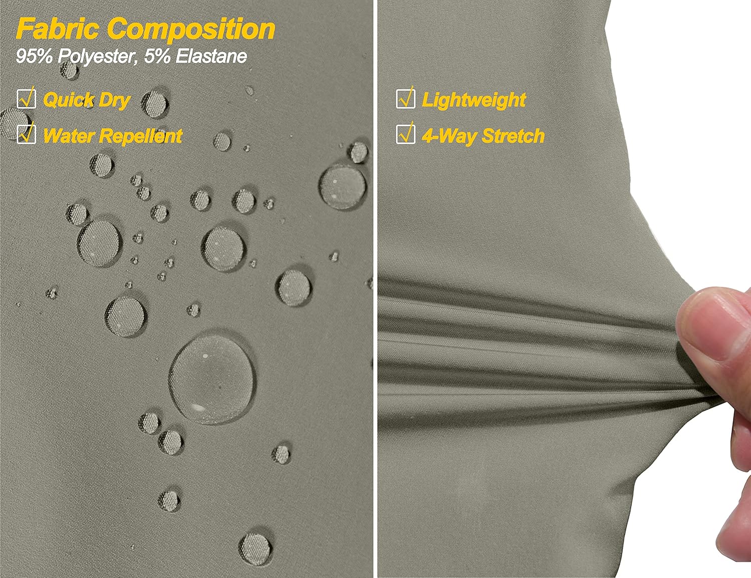 Little Donkey Andy Women's Quick Dry 3/4 Pants Capri Shorts Lightweight Hiking Travel Casual - Image 5