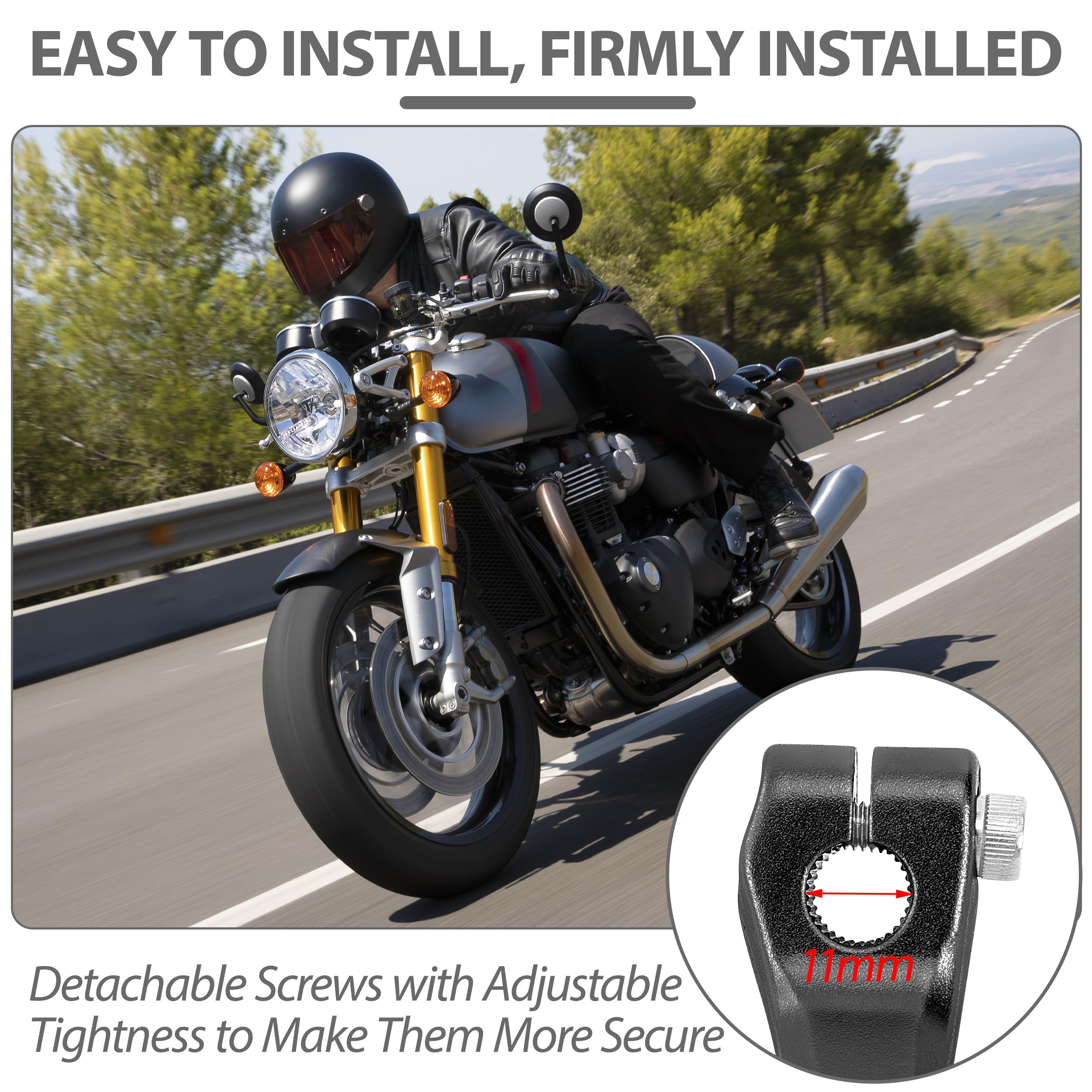 Tunejoy Leva del Cambio Pieghevole per Moto in Alluminio Universale per 50cc 70cc 90cc 110cc 125cc Scooter Pit Bike Dirt Bike Ciclomotore 119x52mm Nero + Arancio