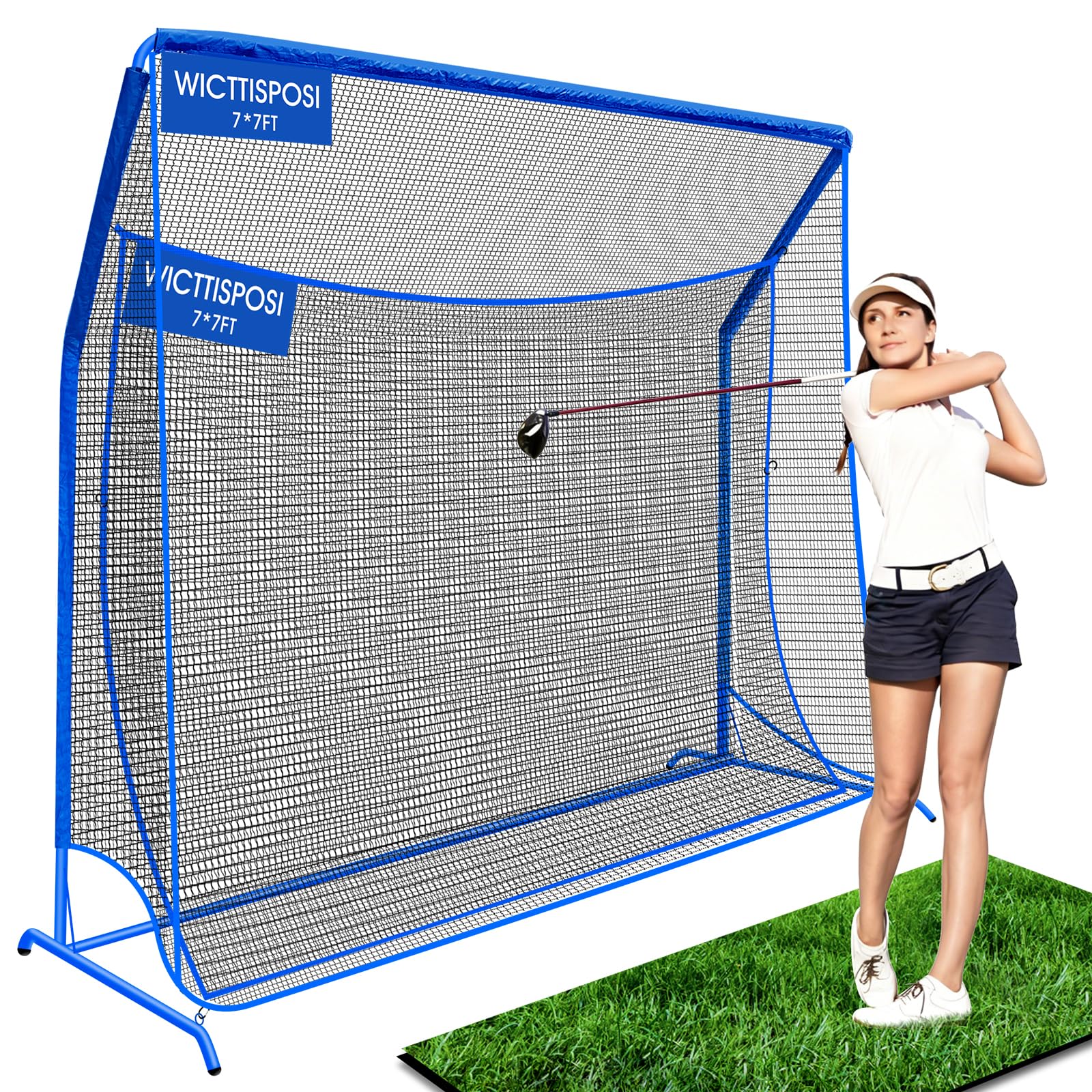 WICTTISPOSI 7x7 ft Cube Golf Net