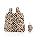 Produktbild reisenthel mini maxi shopper pocket leo macchiato - Praktische und leichte Einkaufstasche mit viel Volumen und winzigem Packmaß. Kompakt verpackt in einem kleinen Etui