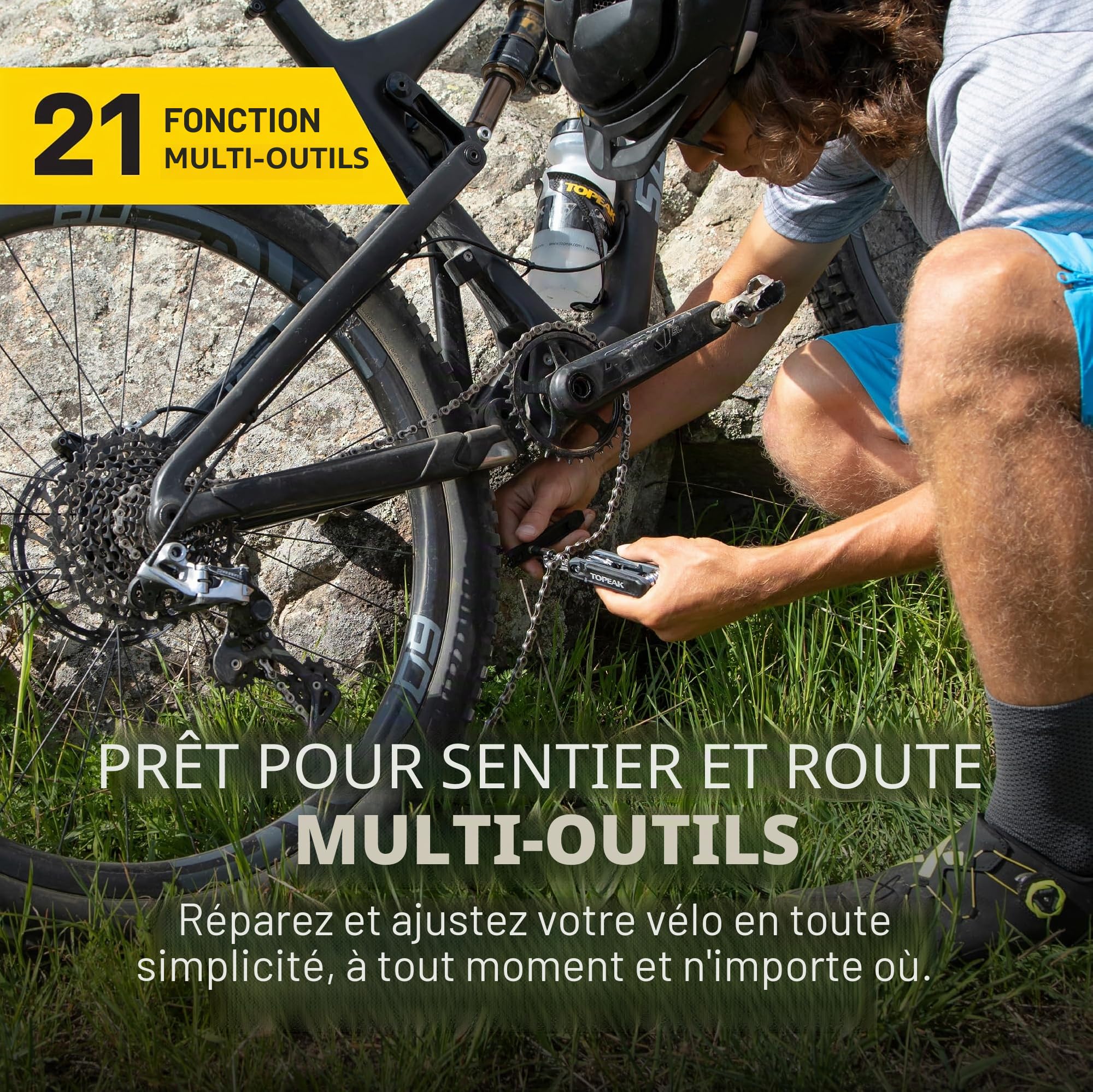 Topeak Hexus X Multi Outil Noir